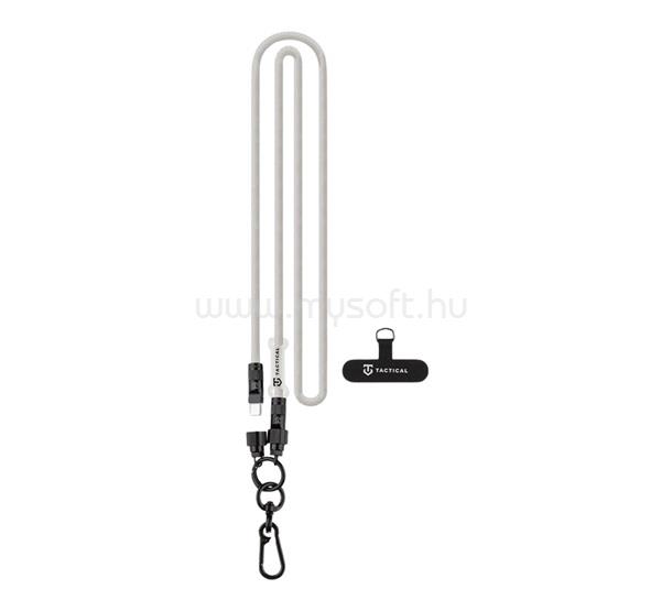 TACTICAL TACTICAL WIRE SNAKE adatkábel Type-C - Type-C, 120cm, FEHÉR