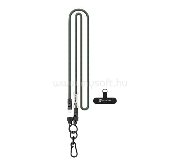 TACTICAL TACTICAL WIRE SNAKE adatkábel Type-C - Type-C, 120cm, SÖTÉTZÖLD