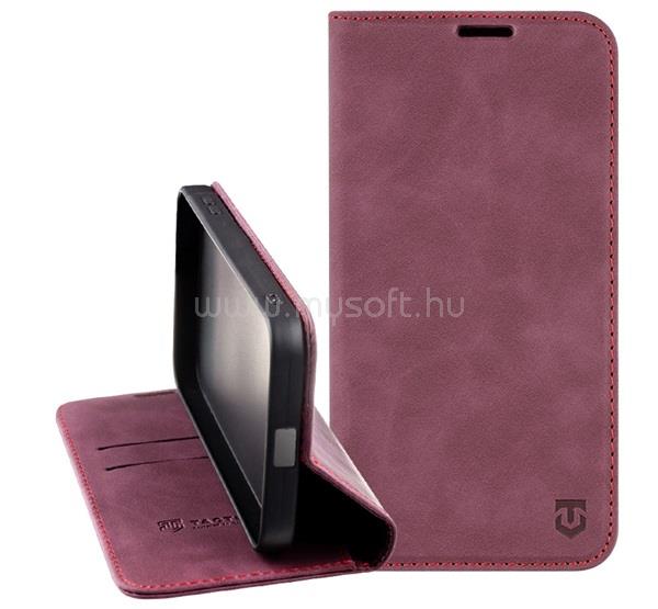 TACTICAL Samsung A18 5G / A18 4G / A17 4G TACTICAL XPROOF tok álló, bőr hatású FLIP, prémium, BORDÓ