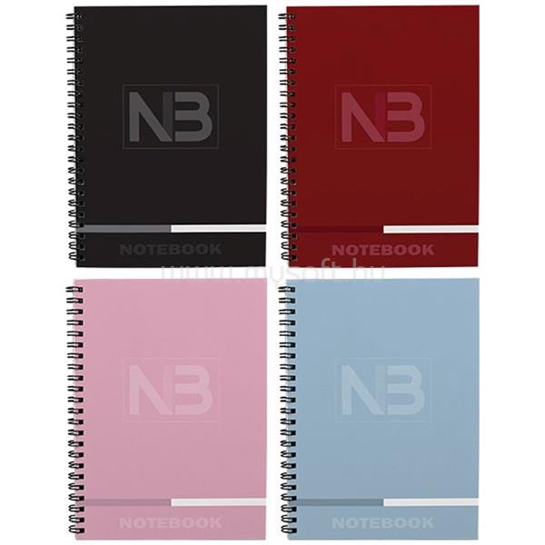 TC Notebook 3 A4 120 lapos osztott (2x40 vonal+1x40 kockás) spirálfüzet