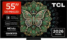 TCL 55" 55C6KPro Smart LED Televízió, 139 cm, 4K 144Hz, QD-MiniLED, HDR, Google TV 55C6KPro small