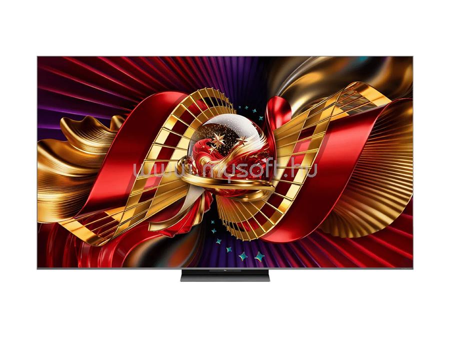 TCL 55" 55C8L Smart LED Televízió, 139 cm, 4K 144Hz, SQD-MiniLED, HDR, Google TV