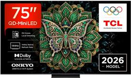 TCL 75" 75C6KPro Smart LED Televízió, 189 cm, 4K 144Hz, QD-MiniLED, HDR, Google TV 75C6KPro small