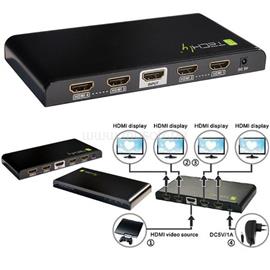 TECHLY HDMI splitter, 1 in 4 out, 30 méter, 4K Ultra HD TECHLY_IDATA_HDMI-4K4 small