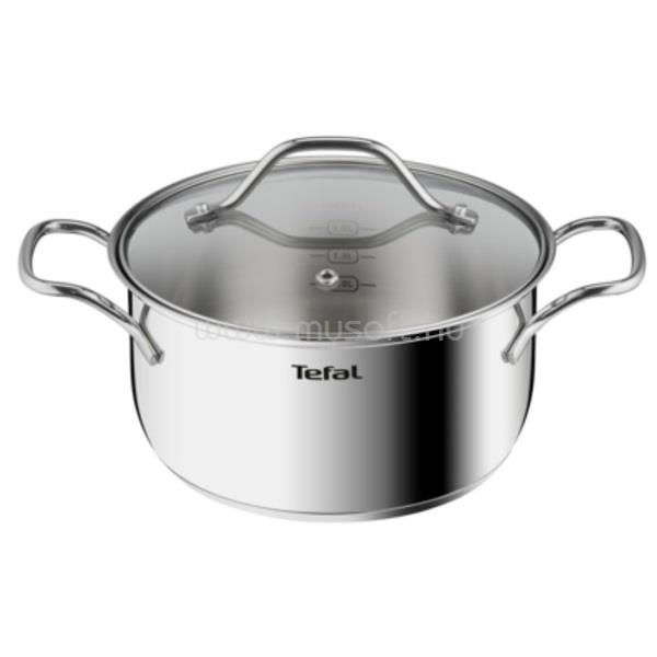 TEFAL B8644474 Intuition 20cm rozsdamentes acél lábas és fedő szett