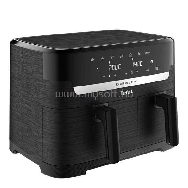 TEFAL EY901N10 Dual Easy Fry 8,3 L forrólevegős sütő (fekete)