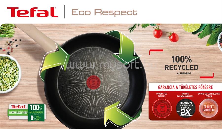 TEFAL G2540553 Eco-Respect palacsintasütő, 26 cm