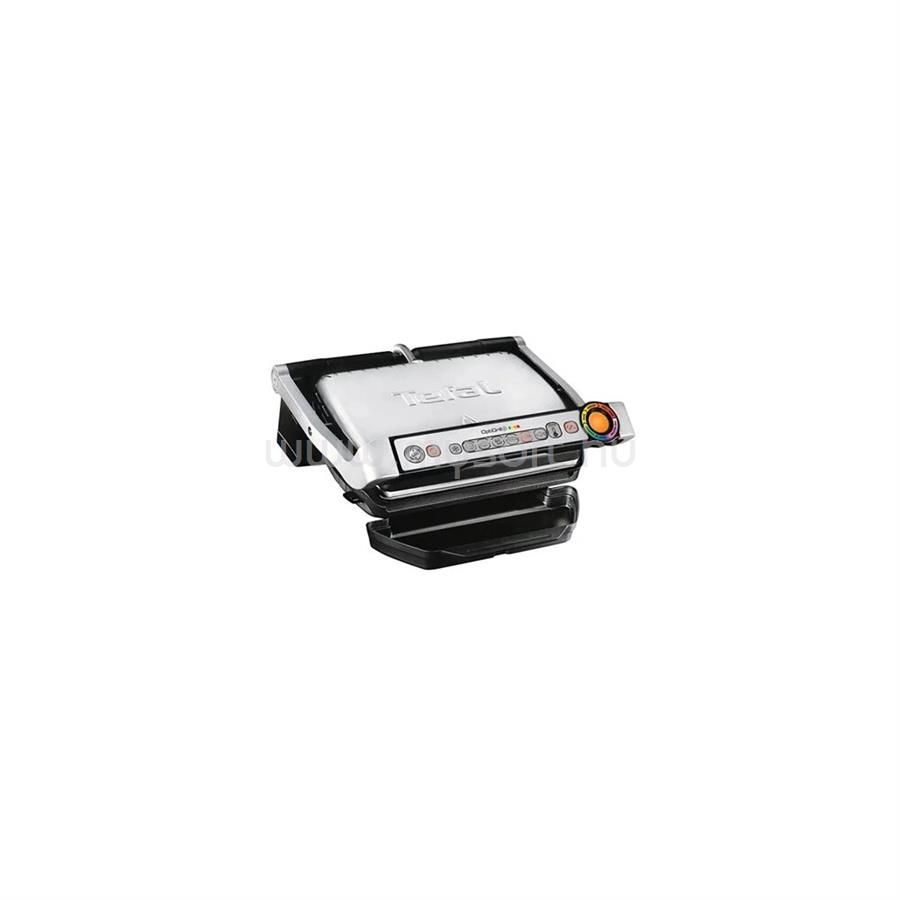 TEFAL OptiGrill+ grillsütő gofri kiegészítővel 2000 W (ezüst )