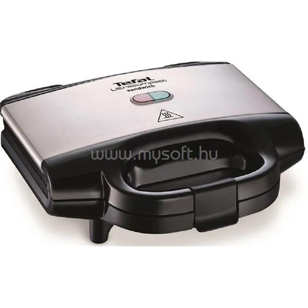 TEFAL SM155212 UltraCompact inox-fekete szendvicssütő