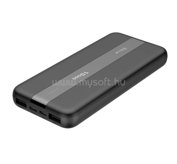 TELLUR TELLUR PBC103 vésztöltő 2 USB+Type-C aljzat 10000mAh, LED jelzés, FEKETE