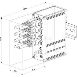 TELTONIKA TSW030 8x 10/100Mpbs FE LAN port nem menedzselhető DIN sínre szerelhető ipari switch TSW030000000 small