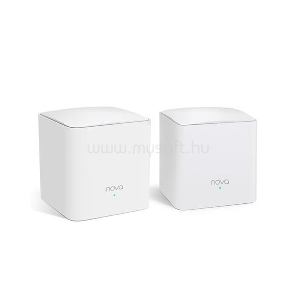 TENDA Mesh WiFi AC1200 - Nova MW5S (2pack; 300Mbps 2,4GHz + 867Mbps 5GHz; 2port 1Gbps; 1port 100Mbps secondary)