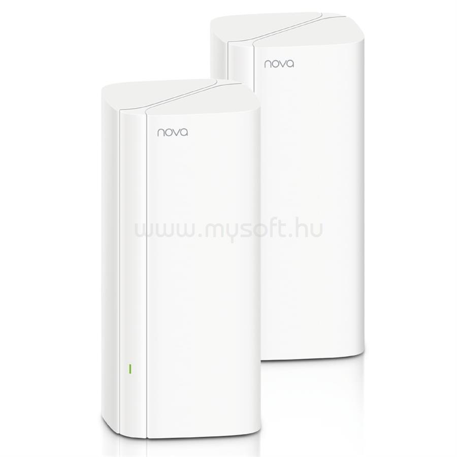 TENDA MX12 Mesh WiFi AX3000 Wi-Fi rendszer (2pack; 574Mbps 2,4GHz + 2402Mbps 5GHz; 3port 1Gbps)