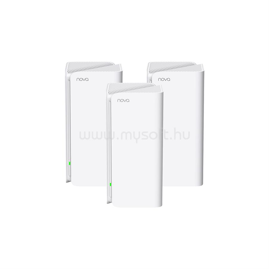 TENDA MX15 PRO Mesh WiFi rendszer AX5400 (3pack; 574Mbps 2,4GHz + 4804Mbps 5GHz; 3port 1Gbps)