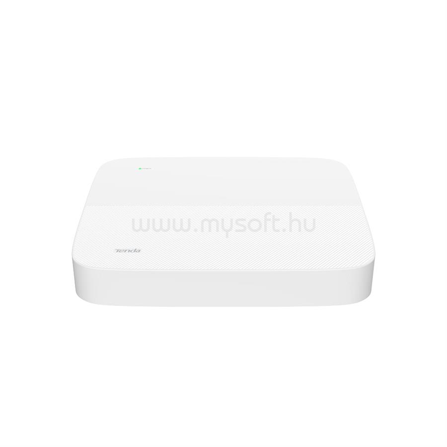 TENDA N6P-8H NVR rögzítő (8csatorna, H265+, 2MP@30fps 4csat, 8port af/at PoE 70W; HDMI, VGA, 2xUSB, 1xSata (max10TB)