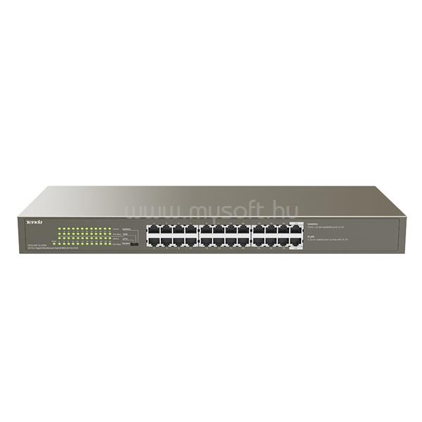 TENDA Switch PoE - TEG1124P-24-250W (24x1Gbps; 24 af/at PoE+ port; 225W; rack-mount)