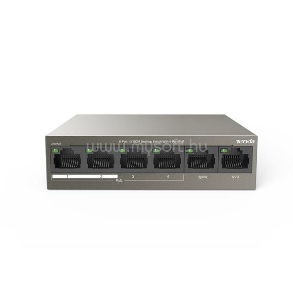 TENDA TEF1106P-4-63W 6port 5FE +1 GbE Uplink LAN PoE (63W) switch