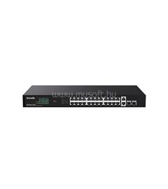 TENDA TEG1128P-24-410W Switch PoE (24x1Gbps + 2x 1Gbps Uplink + 2x SFP;  24 af/at PoE+ port; 410W; rack-mount) TENDA_TEG1128P-24-410W small