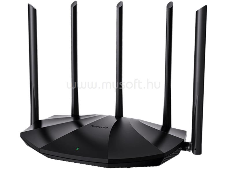 TENDA TX2 PRO router WiFi AX1500 (300Mbps 2,4GHz + 1201Mbps 5GHz; 4port 1Gbps, 5x6dBi)