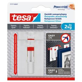 TESA Akasztószög öntapadó állítható, érzékeny felületekhez 2 kg teherbírású 2 darab/bliszter Powerstrips TESA_47030 small