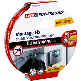 TESA Ragasztószalag kétoldalas, rögzítószalag ultra erős 19mmX5m PowerBOND Tesa TESA_34305 small