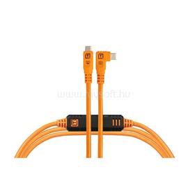TETHER TOOLS TetherPro Optima 10G USB-C, 4.6m, Straight to Right (narancs) CUC15RTG2-ORG small
