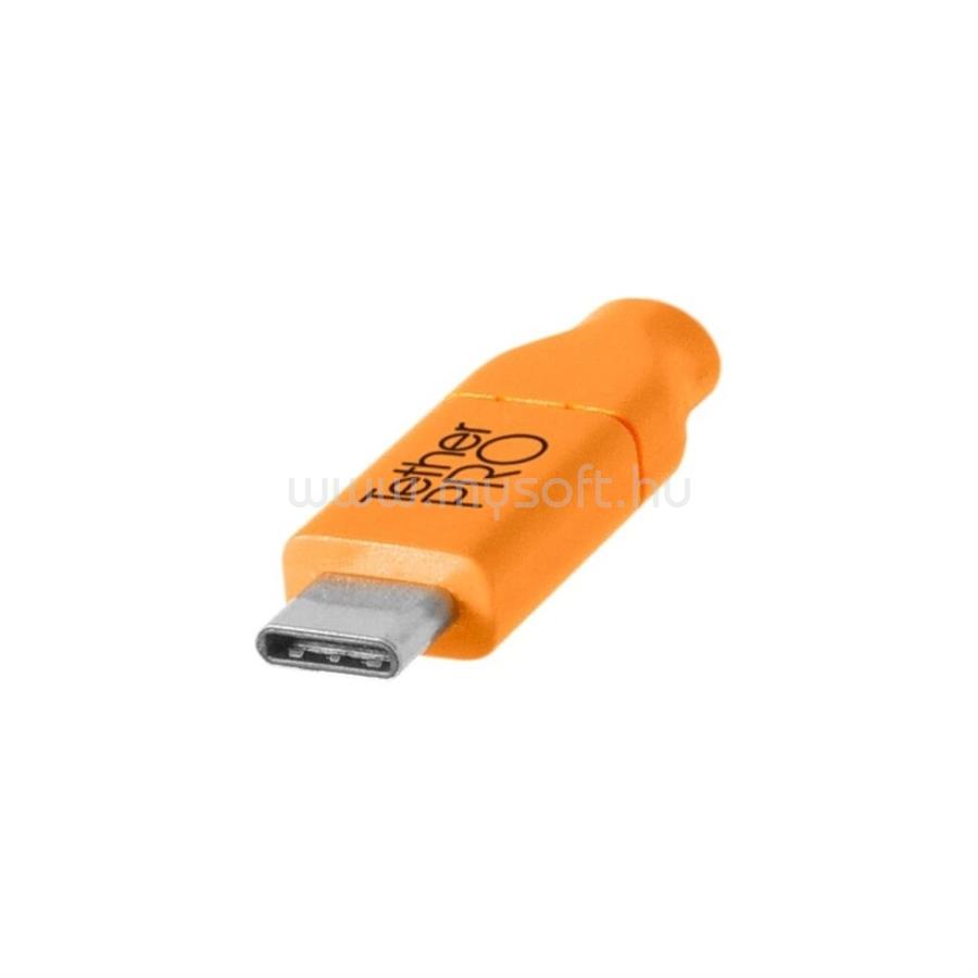 TETHER TOOLS TetherPro USB-C to 2.0 Mini-B 8-Pin, (4.6m) ORG