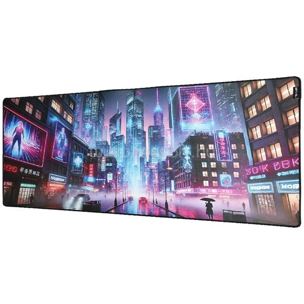 THE G-LAB Egérpad - PAD CYBERCITY (900x400x4mm, vízálló, fekete)