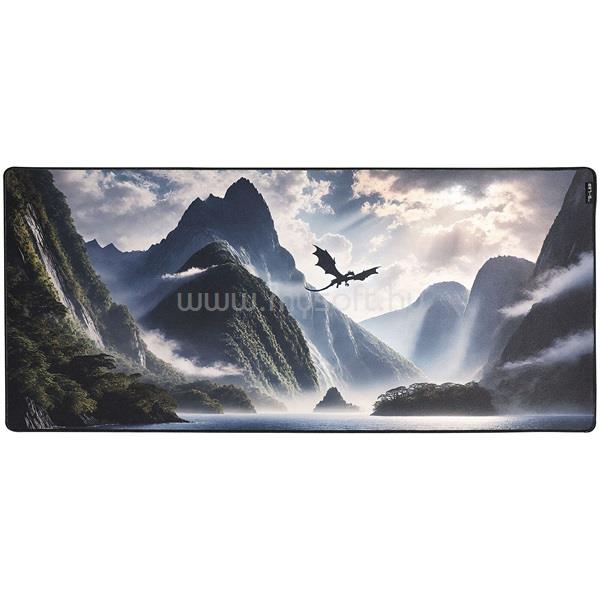 THE G-LAB Egérpad - PAD DRAGON (900x400x4mm, vízálló, fekete)