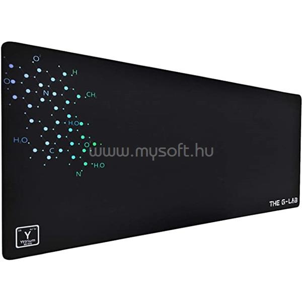 THE G-LAB Egérpad - PAD YTTRIUM XXL (900x400x4mm; fekete,)