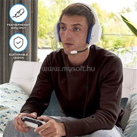 THE G-LAB KORP COBALT W headset (mikrofon, 3,5mm Jack, hangerőszabályzó, nagy-párnás, fehér) KORP-COBALT-W small