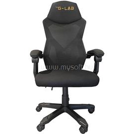 THE G-LAB KS RHODIUM A Gamer szék (fekete; állítható magasság; áll. kartámasz) KS-RHODIUM-A small