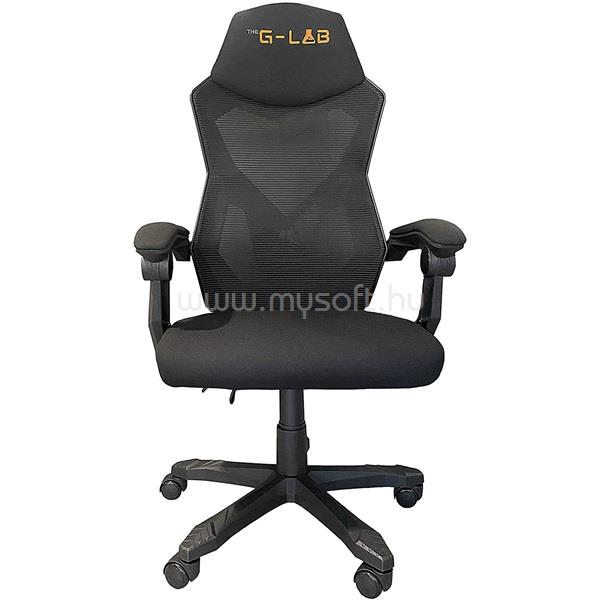 THE G-LAB KS RHODIUM A Gamer szék (fekete; állítható magasság; áll. kartámasz)