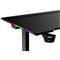 THE G-LAB K DESK PLATINIUM gamer asztal (140x75cm, fém, pohár, fejhallgatótartó, fekete, motoros magasság áll., RGB) K-DESK-PLATINIUM small