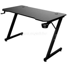 THE G-LAB K-DESK YTTRIUM gamer asztal (120x60cm, fém, pohártartó, fejhallgatótartó, fekete) K-DESK-YTTRIUM small