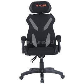 THE G-LAB KS BARIUM BLACK gamer szék (fekete; állítható magasság; áll. kartámasz) KS-BARIUM-BLACK small