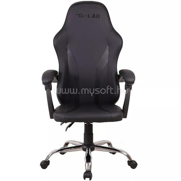 THE G-LAB KS NEON BLACK gamer szék (fekete; állítható magasság; áll. kartámasz)