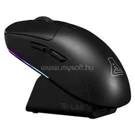 THE G-LAB KULT-TITAN-PRO-B vezeték nélküli gamer egér (12000 DPI, Pixart PAW 3311, USB/2,4Ghz/Bluetooth, RGB, dokkoló) KULT-TITAN-PRO-B small