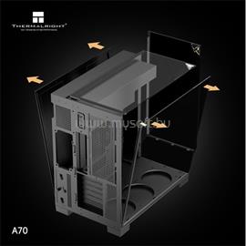 THERMALRIGHT A70 táp nélküli ablakos Mid Tower számítógépház fekete TR-A70 small