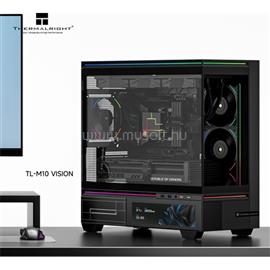 THERMALRIGHT TL-M10 Vision táp nélküli MT Mini Tower számítógépház fekete TL-M10_VISION_BLACK small