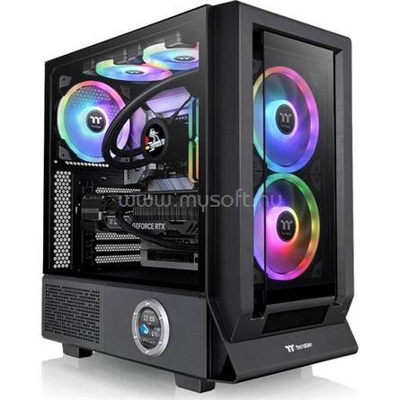 THERMALTAKE Ceres 350 MX Black fekete (táp nélküli) ablakos ATX ház