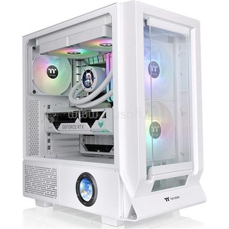 THERMALTAKE Ceres 350 MX Snow White fehér (táp nélküli) ablakos ATX ház