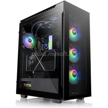 THERMALTAKE Divider 500 TG ARGB fekete (táp nélküli) ablakos ATX ház