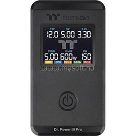 THERMALTAKE Dr. Power III Pro univerzális ATX tápegység teszter fekete LCD kijelzővel AC-083-OO1NAN-A1 small