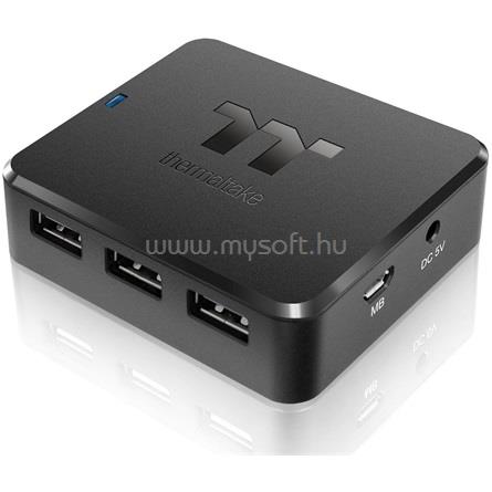 THERMALTAKE H200 Internal 6-portos USB2.0 hub (fekete)