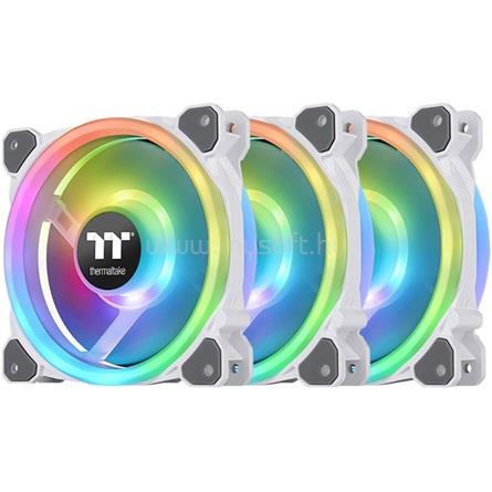 THERMALTAKE Riing Trio 12 RGB Radiator Fan TT Premium Edition (3-Fan Pack) rendszerhűtő ventilátor (fehér)