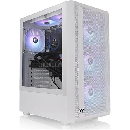 THERMALTAKE S200 TG ARGB Snow fehér (táp nélküli) ablakos ATX ház