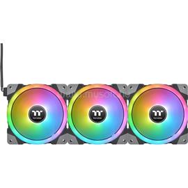 THERMALTAKE SWAFAN EX14 RGB TT Premium Edition (3-Fan Pack) rendszerhűtő ventilátor kit (fekete-fehér) CL-F144-PL14SW-A small