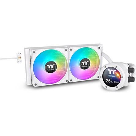 THERMALTAKE TH240 V2 Ultra EX ARGB Snow Edition processzor vízhűtő fehér