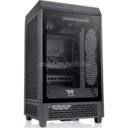 THERMALTAKE The Tower 200 fekete (táp nélküli) ablakos mini-ITX ház